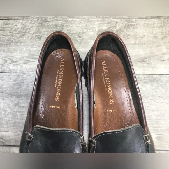 Allen Edmonds Mens Boulder Venetian Black Driving Moccasins  display picture 1